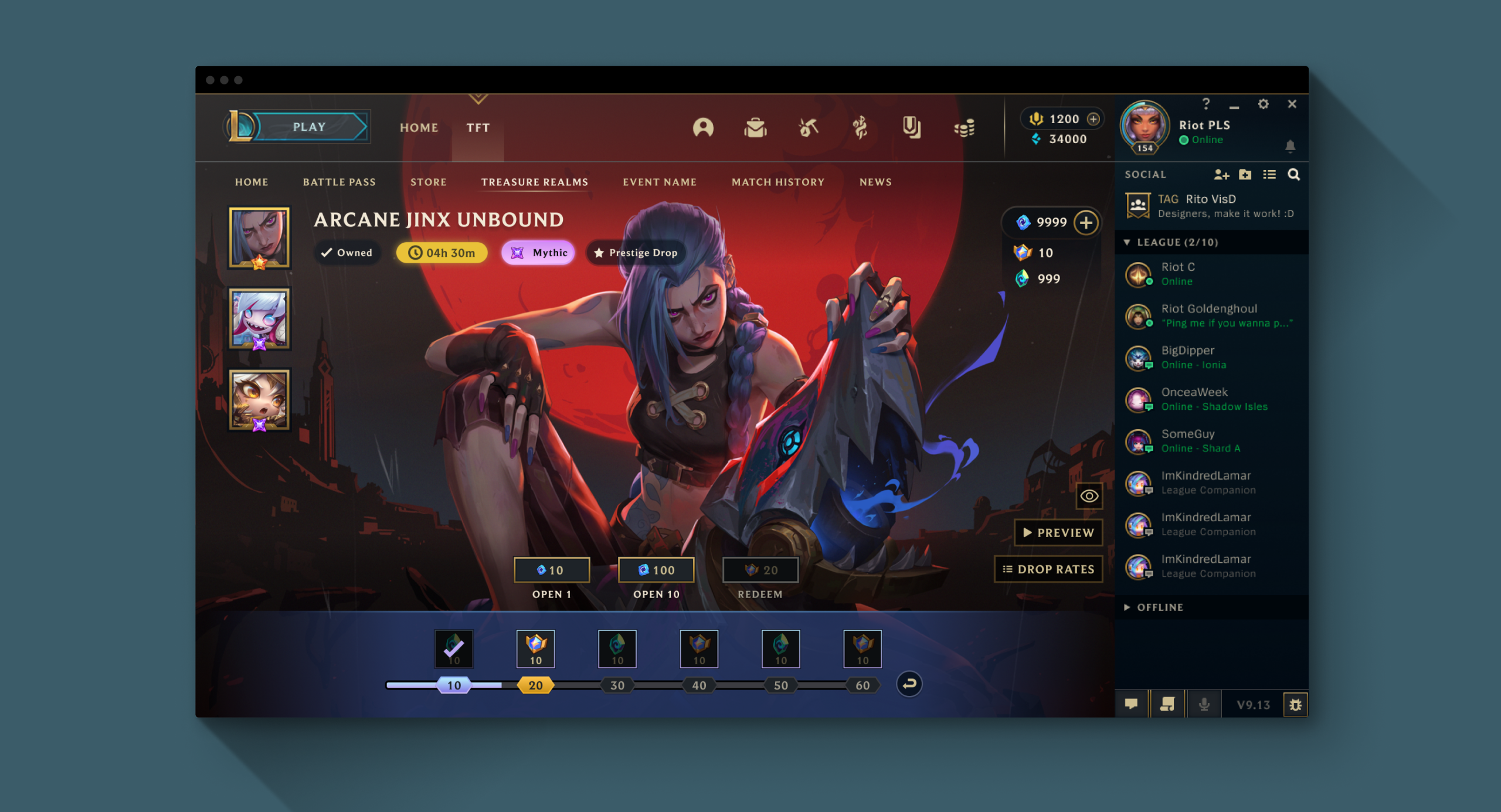 TFT Rotating Shop